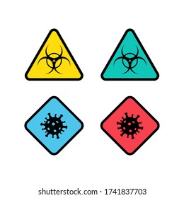 Vector icon set for Covid-19