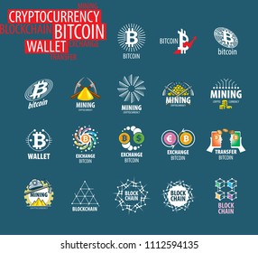 vector icon set for cryptography