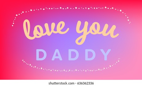 Vector icon set of fathers day greeting card