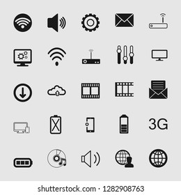 Vector icon set in flat design for media Devices and multimedia icons set, entertainment illustrations, cinema, movie and film signs