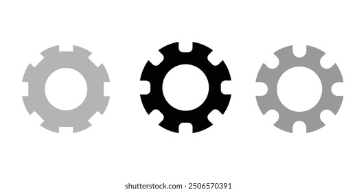 vector icon set of gears , gears icon ,setting icon, automatic gear sign eps 10.