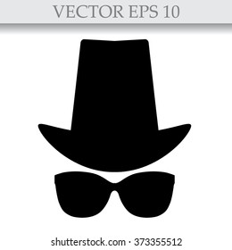 Vector Icon Set Hats and sunglasses Collection