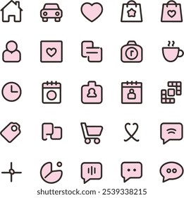 Icono de Vector conjunto de ilustración diseño