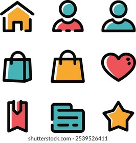 Vector icon set illustration design