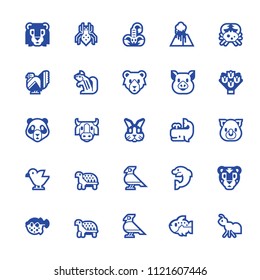 Vector icon set. Isolated on white background blue vector icon pack