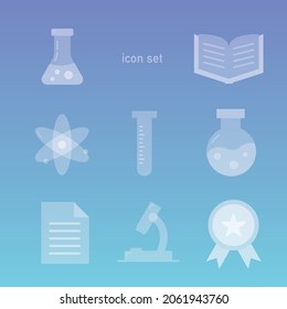 Vector icon set for medical institutions