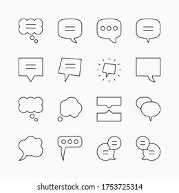 Vector icon Set of Messages Bubble Vol.