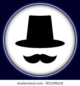 Vector Icon Set Mustache, Hats