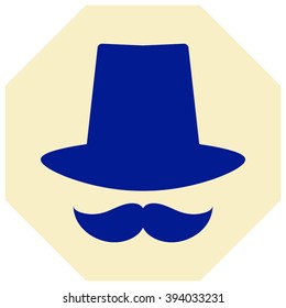 Vector Icon Set Mustache, Hats