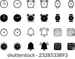 Vector Icon Set on Time