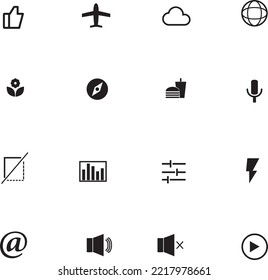 a vector for icon set in outline style