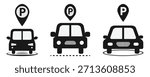 Vector Icon Set for Parking