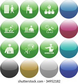 Vector of icon set, also provided background in other colors
