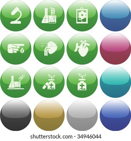 Vector of Icon set, also provided in other colors