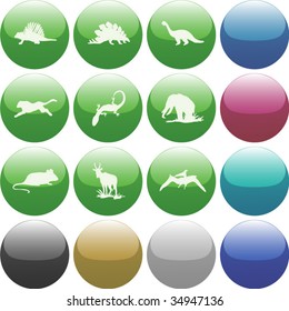 Vector of icon set, also provided in other colors