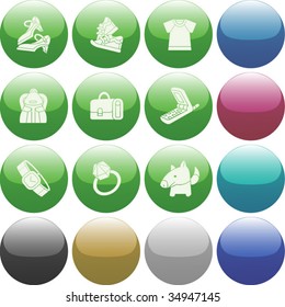 Vector of icon set, also provided in other colors