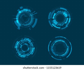 Vector Icon Set Technology Circle Design.