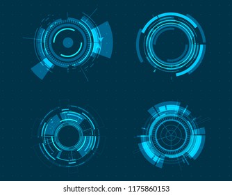 Vector Icon Set Technology Circle Design.