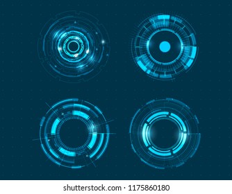 Vector Icon Set Technology Circle Design.