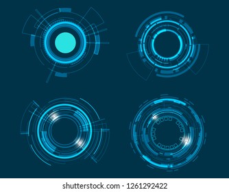 Vector Icon Set Technology Circle Design.