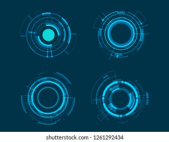 Vector Icon Set Technology Circle Design.