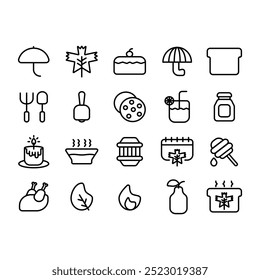 vector icon set theme tanks giving with black line design
