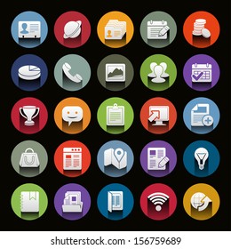 Vector icon set. Universal Outline Icons For Web and Mobile