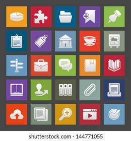 Vector icon set for web or mobile applications.
