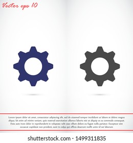 Vector icon Settings, Settings for  icon technique. Settings for icon technologies. Settings 10 eps icon. flat мdesign