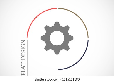 Vector icon Settings, Settings for icon technique. Settings for icon technologies. Settings 10 eps icon. flat мdesign