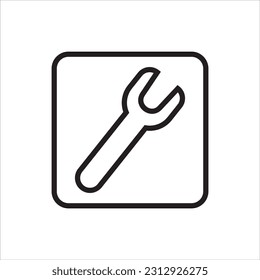 Vector icon settings, tools, gears, Gear Sign Isolated on white background. Help choice account concept. Trendy flat style for graphic design, logo, Web site, social media, UI,