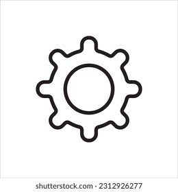 Vector icon settings, tools, gears, Gear Sign Isolated on white background. Help choice account concept. Trendy flat style for graphic design, logo, Web site, social media, UI,