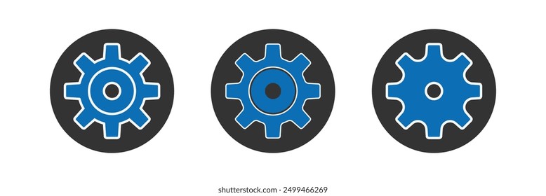 Vector icon settings, tools, gears, Gear Sign. Setting icon set. gear icon. Eps 10.