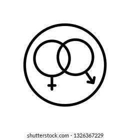 Vector icon for sex
