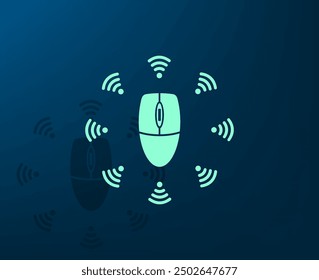 Vector icon with shadow on blue background