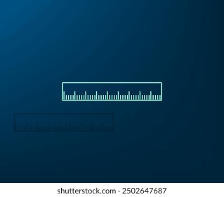 Vektorsymbol mit Schatten auf blauem Hintergrund