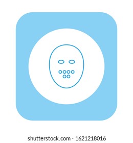 vector icon with shape of halloween mask