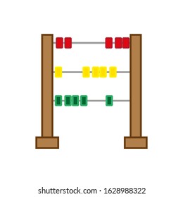 vector icon, shaped abacus to tell