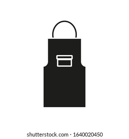 vector icon, shaped kitchen apron