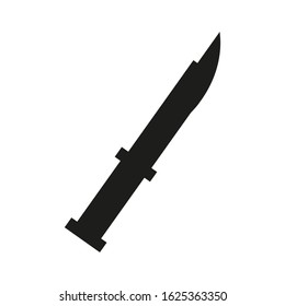 vector icon, shaped like a military knife