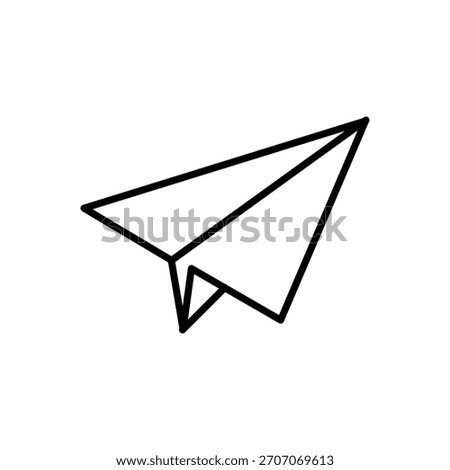 Vector icon shaped like a paper plane, commonly used for sending messages or submitting forms.