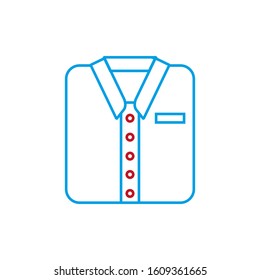 vector icon shaped man's shirt