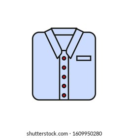 vector icon shaped man's shirt