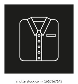 vector icon shaped man's shirt