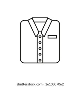 vector icon shaped man's shirt