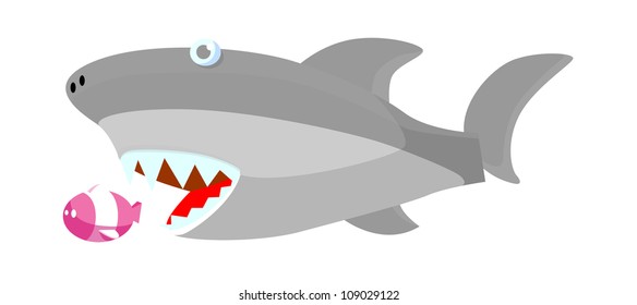vector icon shark