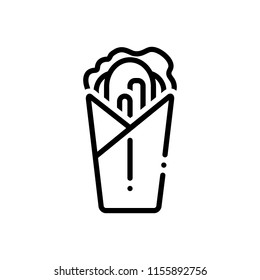 Vector Icon For Shawarma