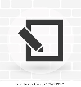 vector icon sheet of paper and pen
