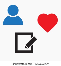 vector icon sheet pen