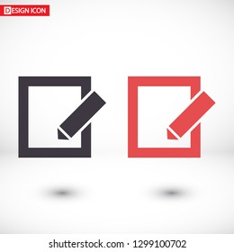 vector icon sheet pen